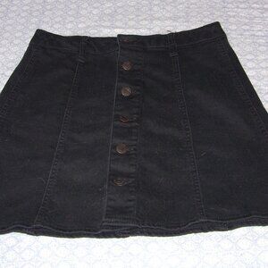 Mossimo Black Denim Skirt - size 4